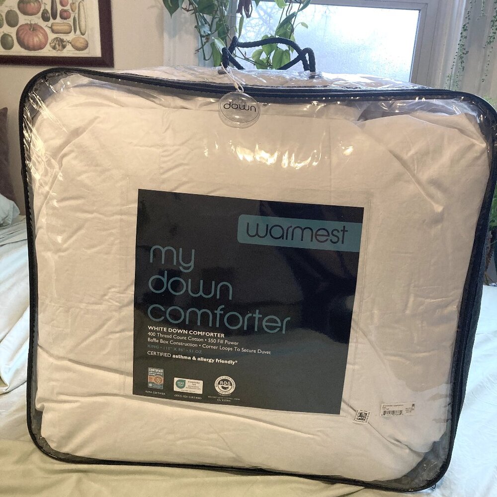 Bloomingdale's My Down Comforter, king size, warmest